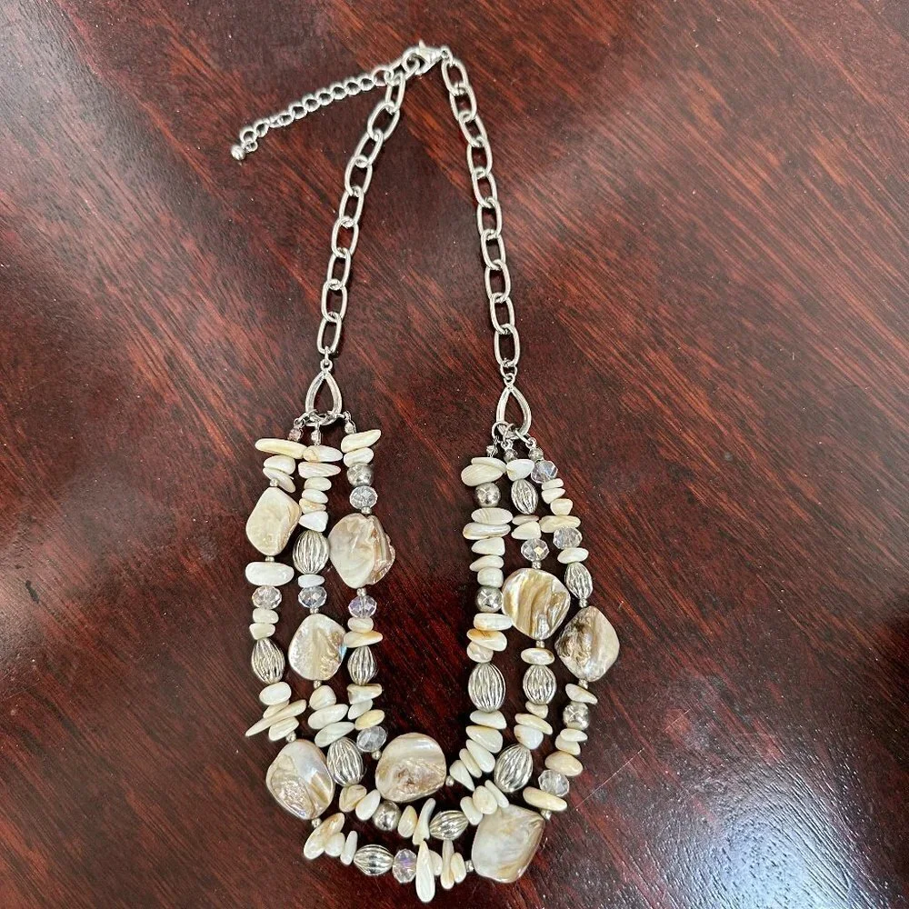 Sea Shell and Pearl Necklace